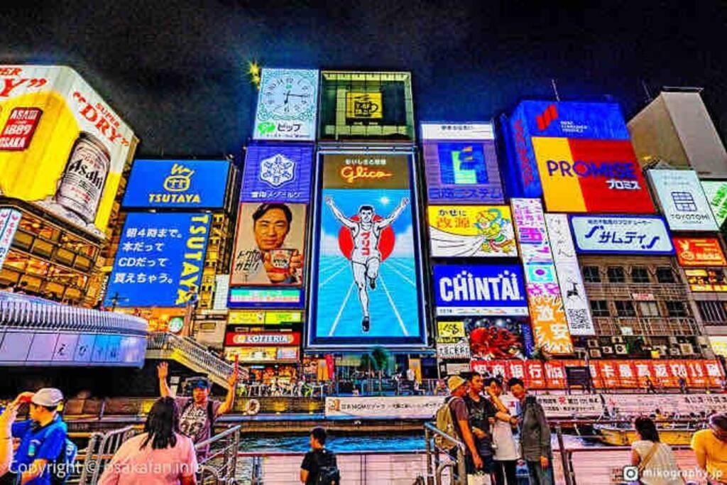 ー 8Greige ー 2Min Dotonbori Namba Kuromon Osaka Usj Wifi Unlimited Lägenhet Exteriör bild